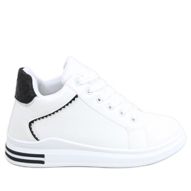 Tenisky na skrytém klínku Izumi WHITE / BLACK bílý černý