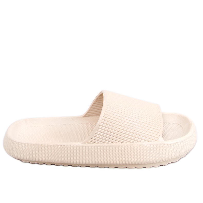 Béžové polštářkové pantofle Yang béžový