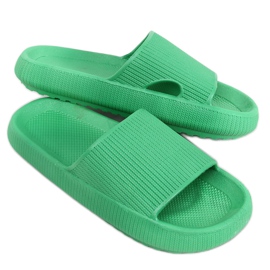Polštářové pantofle Yang Green zelený