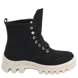 Kotníkové trekové tenisky Mariko Black černá