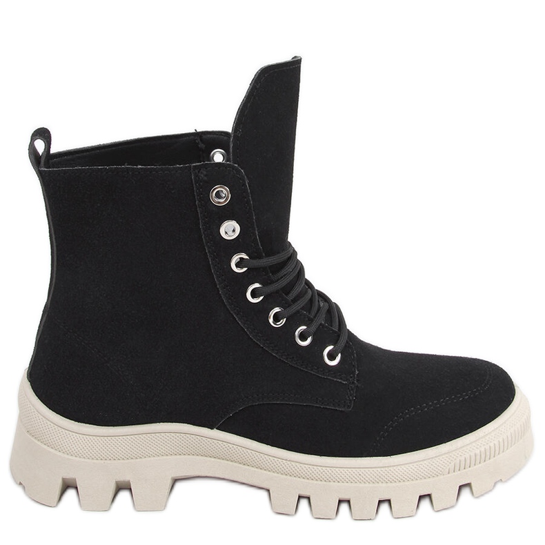 Kotníkové trekové tenisky Mariko Black černá