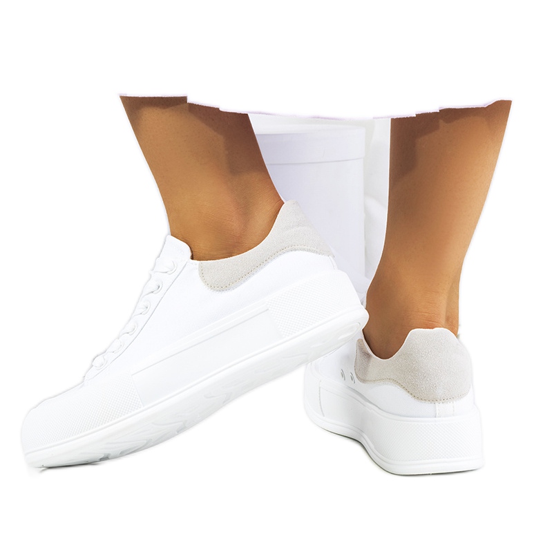 Bílé tenisky na platformě Venancia bílý