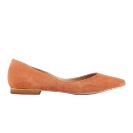 Marco Shoes Subtilní balerínky pomerančový