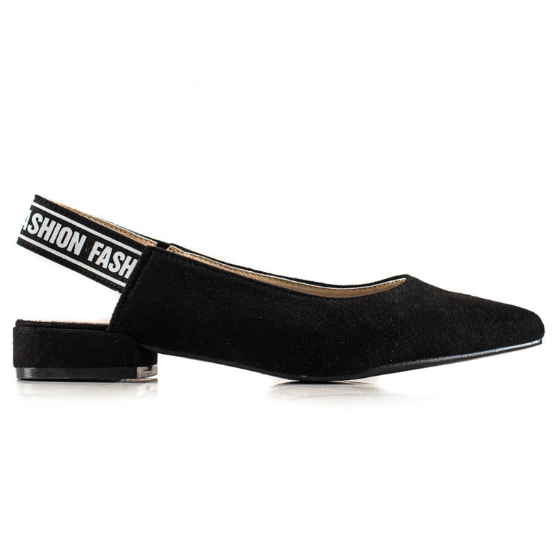 Goodin Lodičky s objevenou patou černá