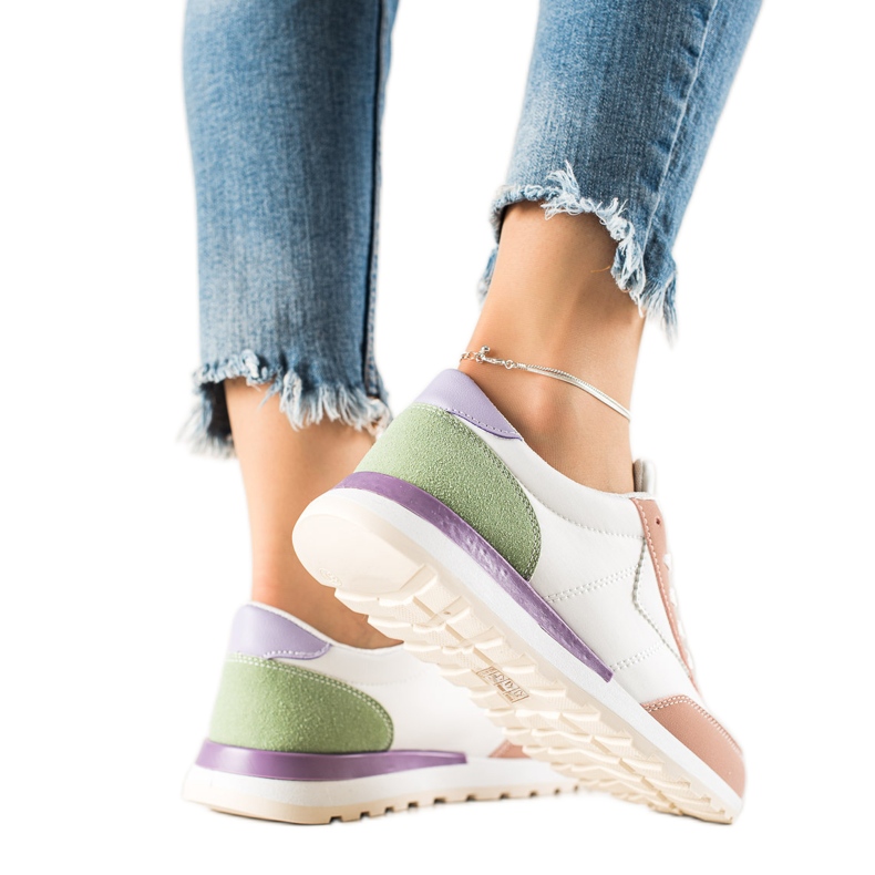 TRENDI Barevné sportovní boty bílý vícebarevný TRENDI Barevné sportovní boty bílý vícebarevný