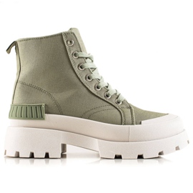 Seastar Módní vysoké tenisky na platformě zelený