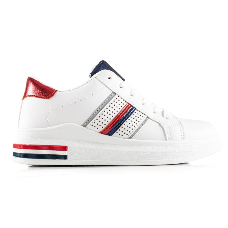 TRENDI Ležérní bílé sportovní boty bílý