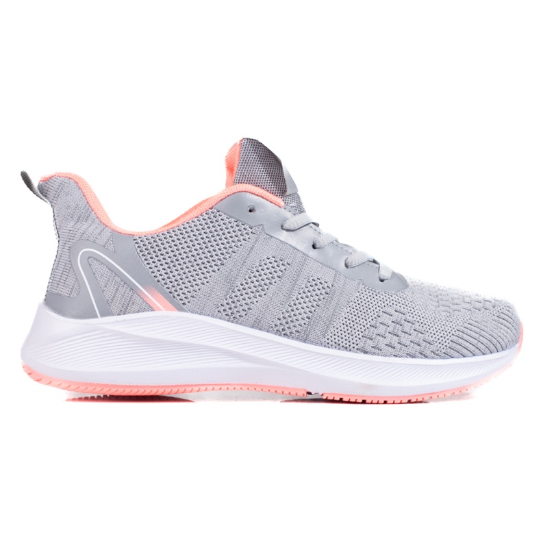 TRENDI Textilní sportovní obuv šedá