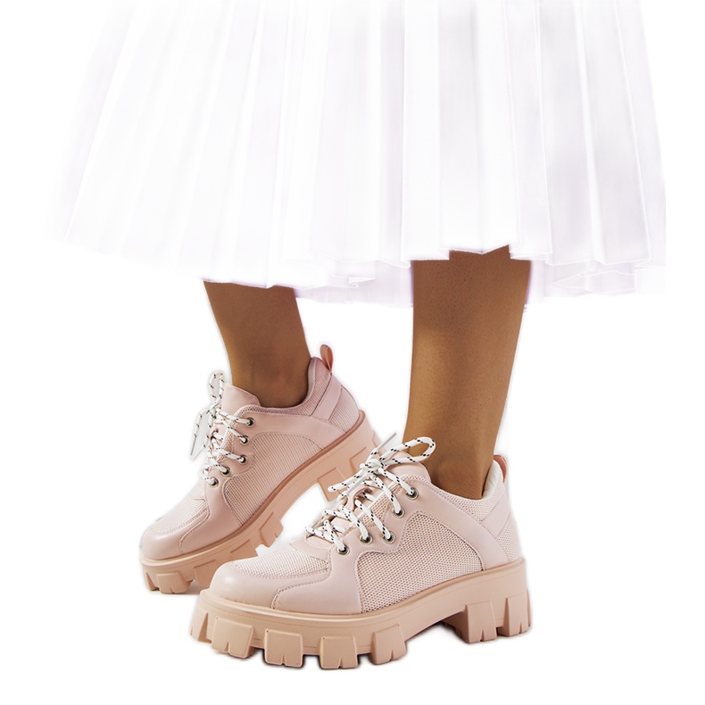 Růžové dámské tenisky Bernic růžový Růžové dámské tenisky Bernic růžový