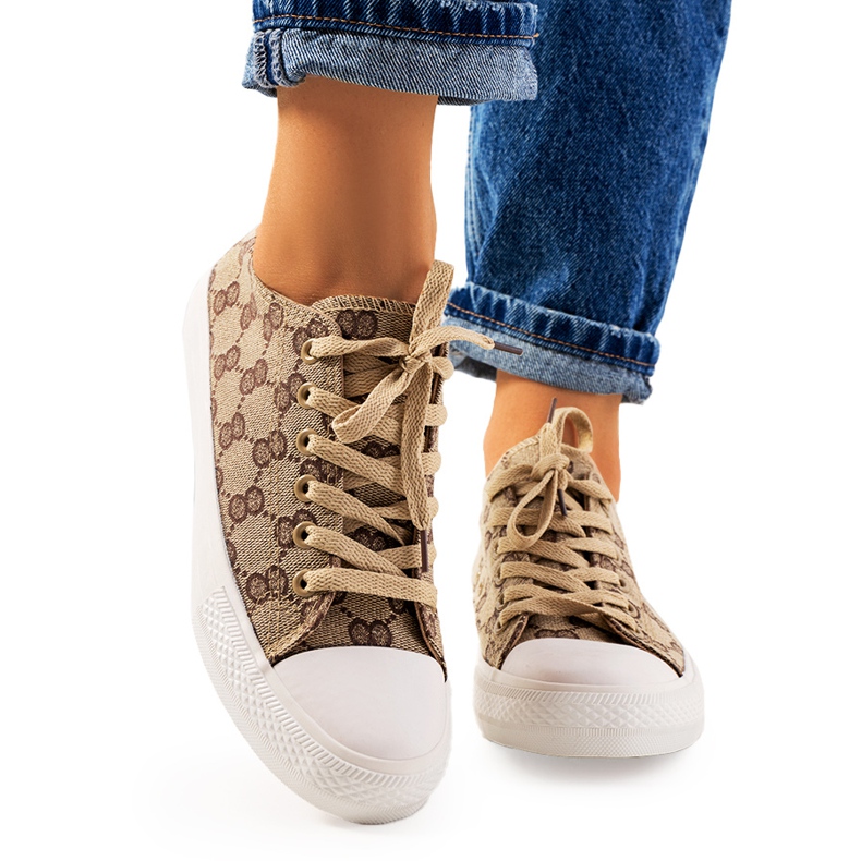 Dámské béžové tenisky Sheila béžový hnědý