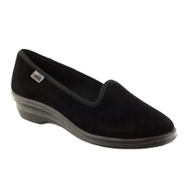 Černé tenisky na klínku Befado 262D008 černý