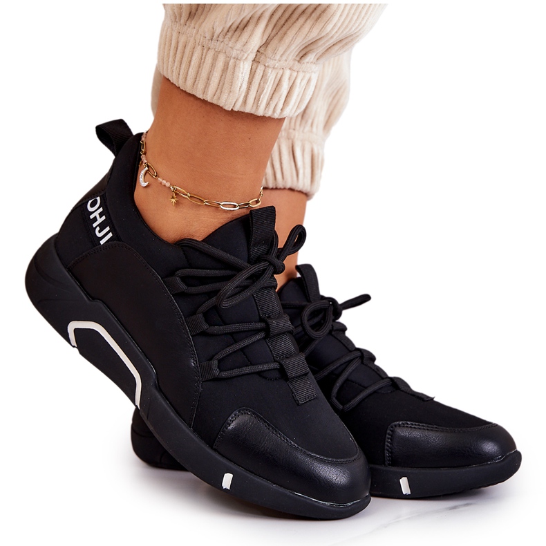 Vinceza Sportovní obuv Tenisky Nazouvací Black Marvene černá