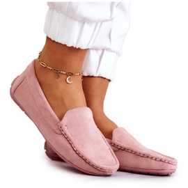 Dámské semišové mokasíny Pink Morreno růžový Dámské semišové mokasíny Pink Morreno růžový