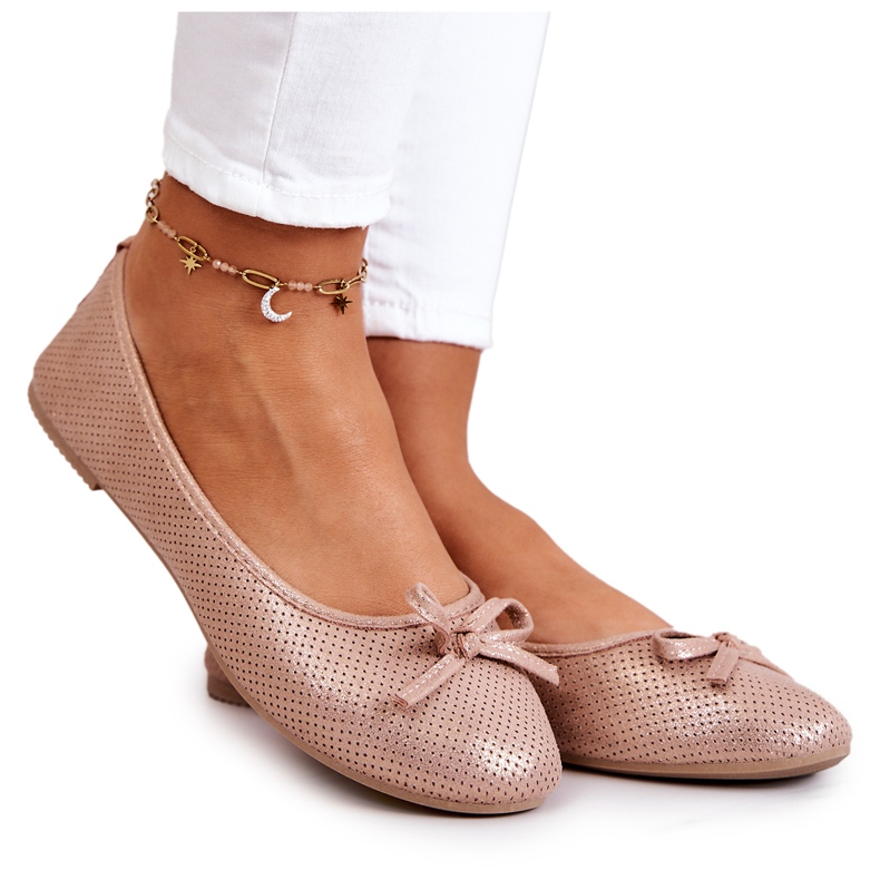 Dámské klasické baleríny profilovaná vložka Pink Fimme růžový