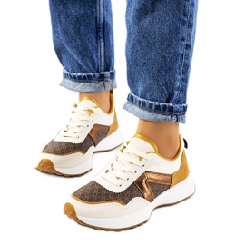 Dámské hnědé tenisky Isham béžový