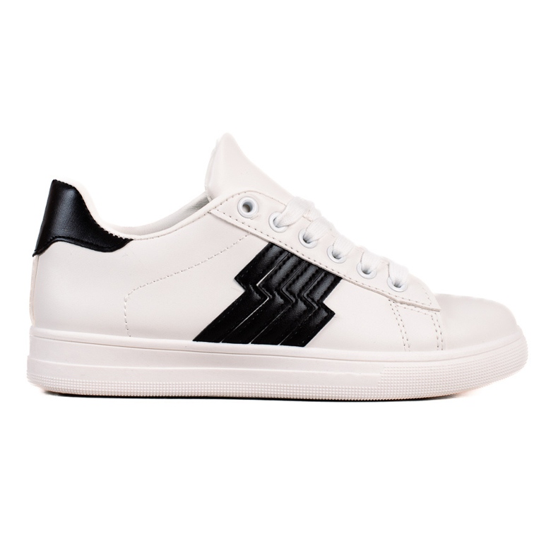 TRENDI Tenisky s černou vložkou bílý