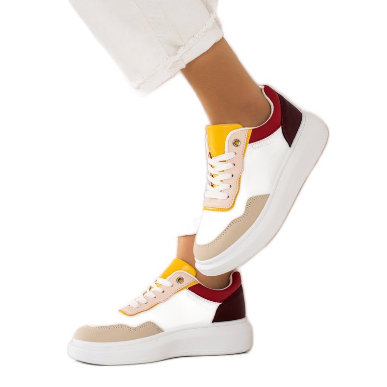 BUONAROTTI Módní sportovní boty tenisky bílý vícebarevný