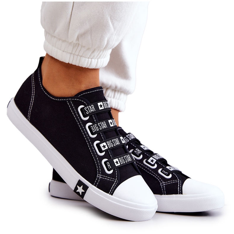 Dámské tenisky s manžetami Big Star HH274098 Černé černá