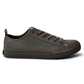 Pánské látkové tenisky Big Star JJ174004 Khaki Pánské látkové tenisky Big Star JJ174004 Khaki