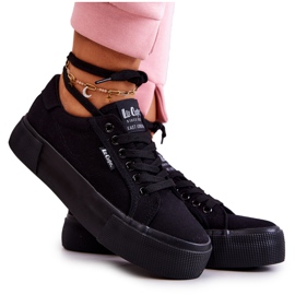 Černé Lee Cooper LCW-22-31-0885L Černé tenisky černá