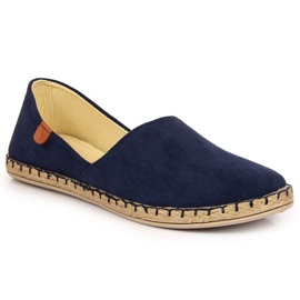 Espadrilky se střihem Vinceza W JAN82C tmavě modrá námořnická modř