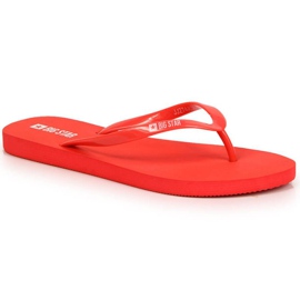 Plážové žabky Red Big Star W JJ274A384 červený
