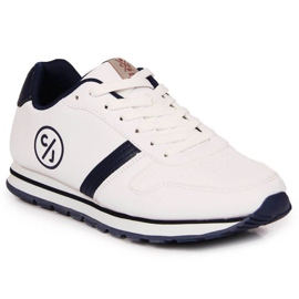 Sportovní boty Cross Jeans W JJ2R4021C bílé bílý námořnická modř