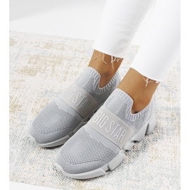 Šedé sportovní boty Big Star JJ274295 šedá