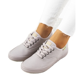 Šedé dámské tenisky Big Star JJ274264 šedá Šedé dámské tenisky Big Star JJ274264 šedá