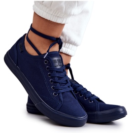 Dámské tenisky Low Big Star JJ274067 Navy Blue modrý