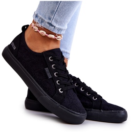Prolamované tenisky Big Star JJ274064 Black černý