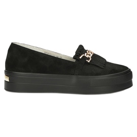 Dámské kožené boty Lordsy Filippo DP3532 / 22 Black černý