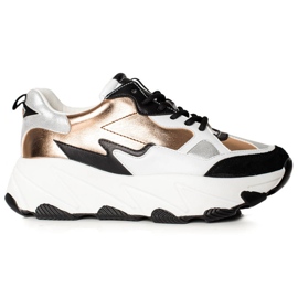 W. Potocki Módní tenisky Potocki vícebarevný zlatý