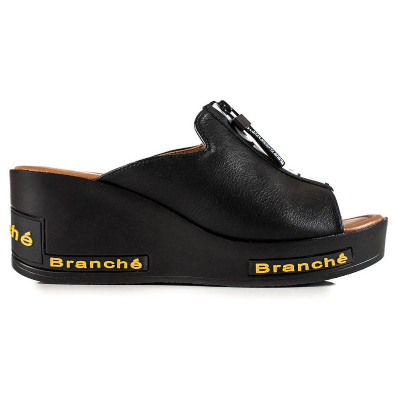 Klínové sandály VINCEZA černá