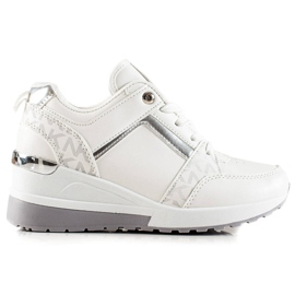 TRENDI Stylové klínové tenisky bílý TRENDI Stylové klínové tenisky bílý