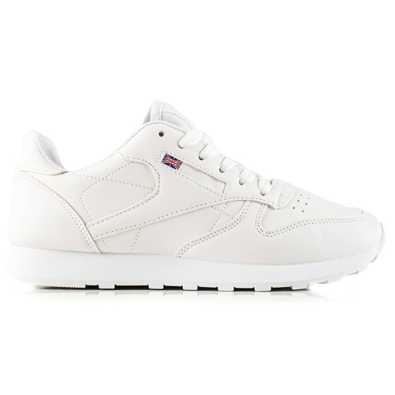 TRENDI Klasické bílé sportovní boty bílý