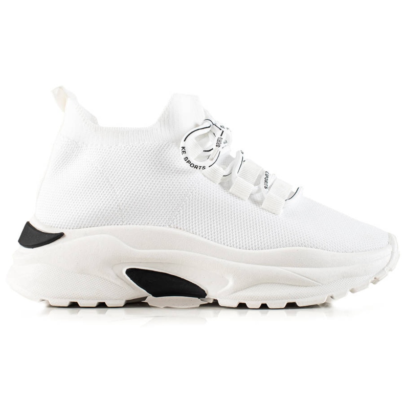 Camo Pohodlná sportovní obuv na platformě bílý