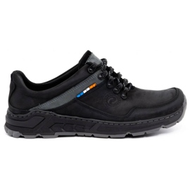 Olivier Pánské kožené trekové boty 292GT černé černá Olivier Pánské kožené trekové boty 292GT černé černá