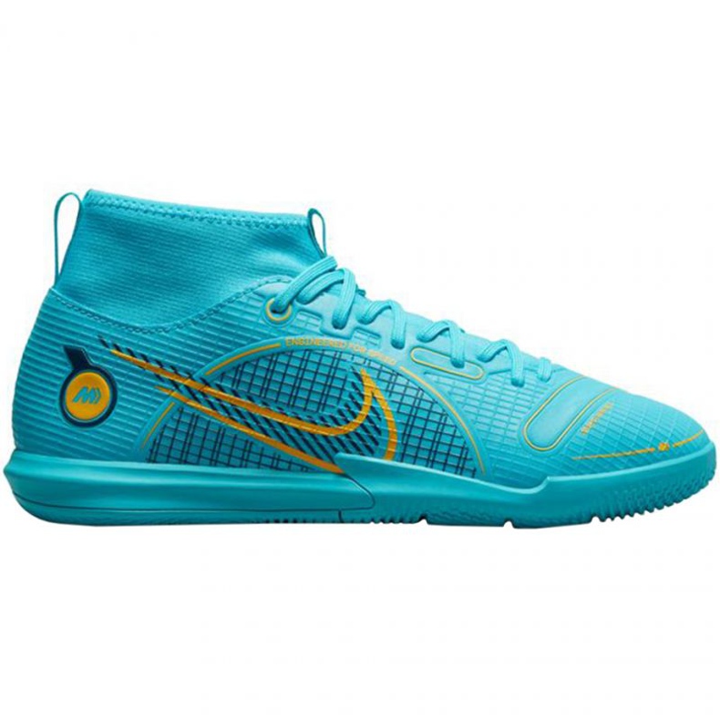 Kopačky Nike Mercurial Superfly 8 Academy Ic Jr DJ2860 484 modrý modrý