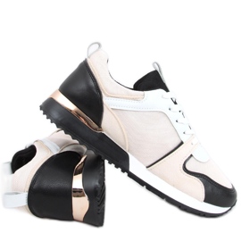 Montse BLACK / BEIGE tenisky béžový Montse BLACK / BEIGE tenisky béžový