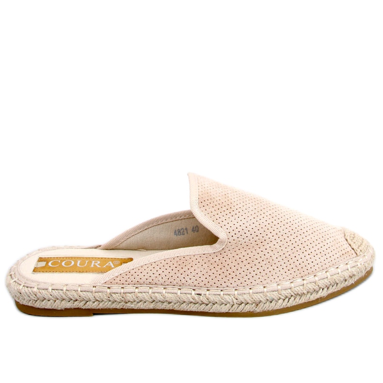 Dámské pantofle espadrilky Carmen Beige béžový