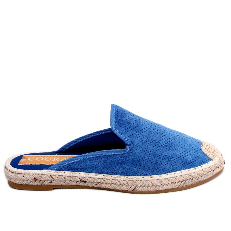 Dámské pantofle CARMEN Blue espadrilky modrý