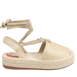 Dámské sandály espadrilky Seila Gold zlatý