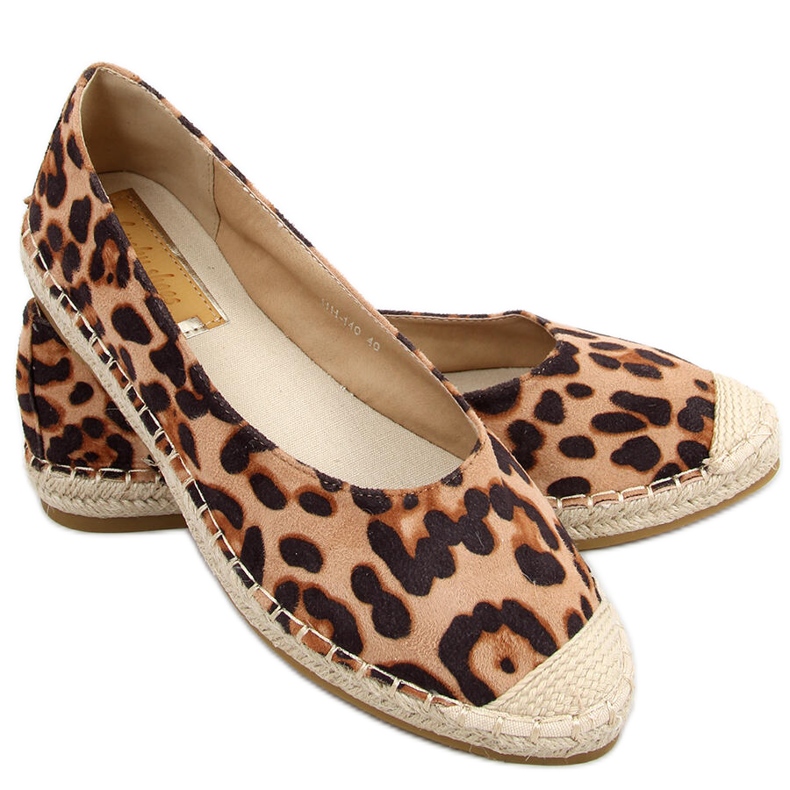 Dámské espadrilky Camino Leopard hnědý