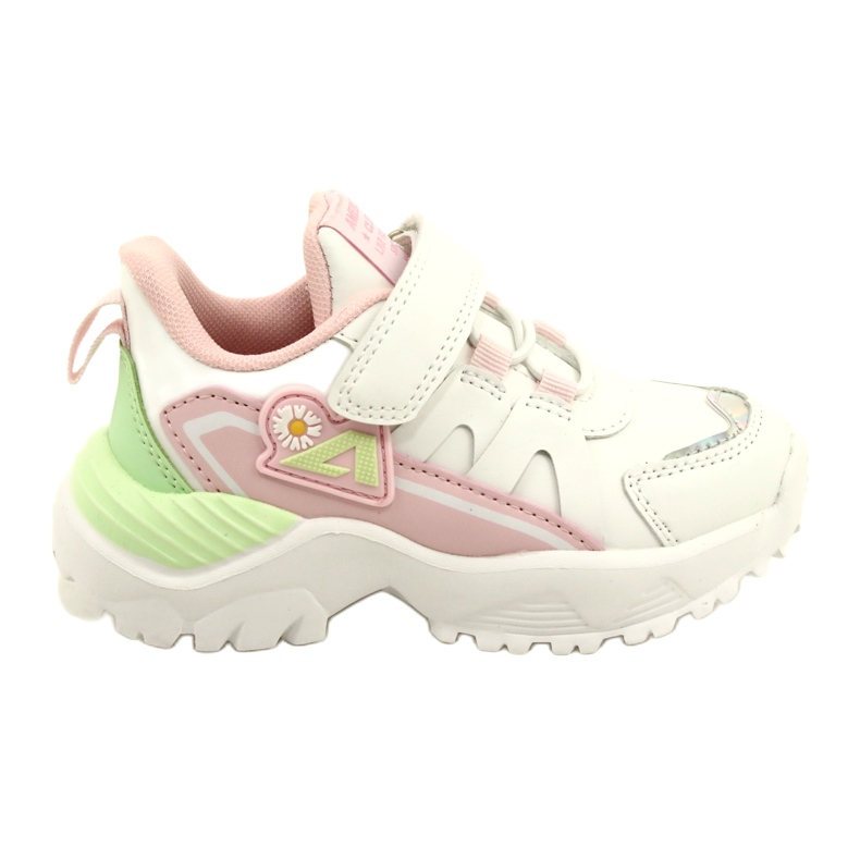 American Club Americký klubový suchý zip s hologramem AA25/22 White bílý