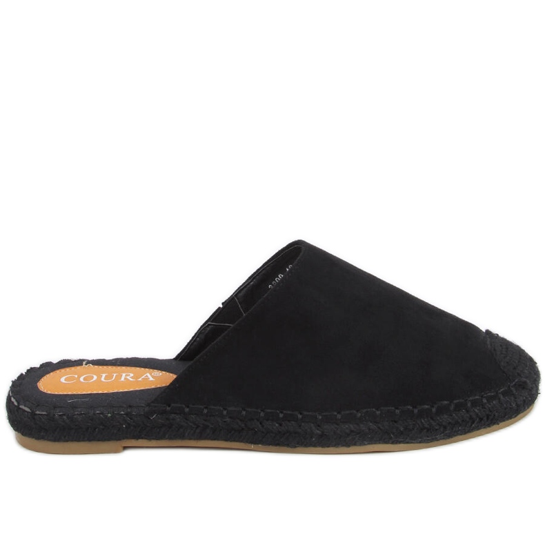 Celobarevné espadrilky Marina Black černá