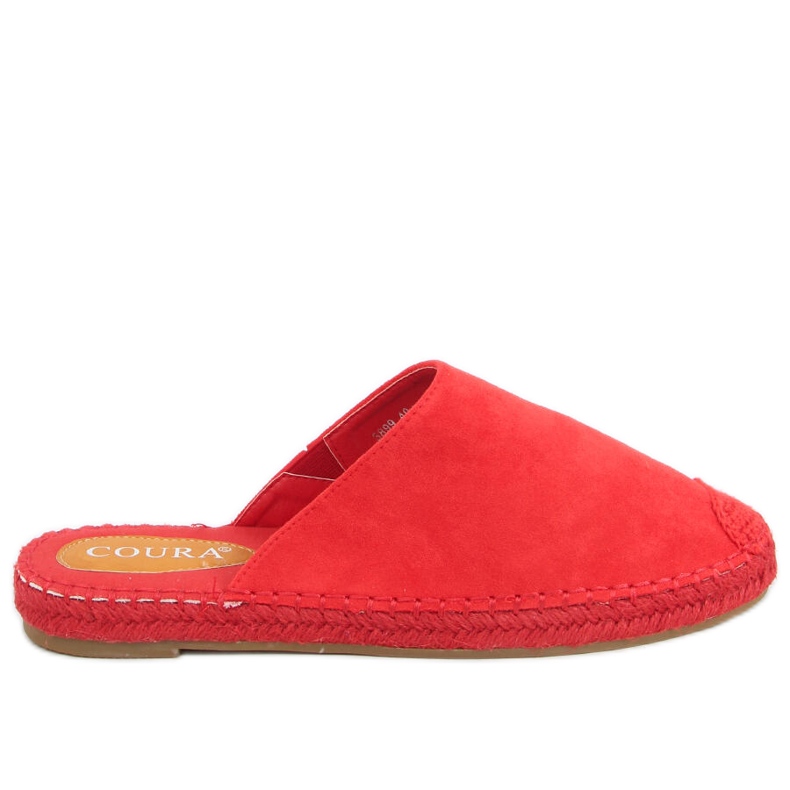 Celobarevné espadrilky Marina Red červené Celobarevné espadrilky Marina Red červené