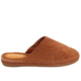 Celobarevné espadrilky Marina Camel hnědý Celobarevné espadrilky Marina Camel hnědý