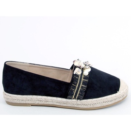 Lola Black Espadrilky s mušlemi černý