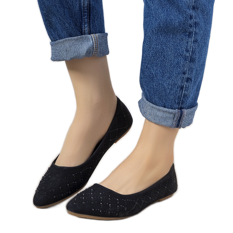 Černé dámské baleríny Kaila černá